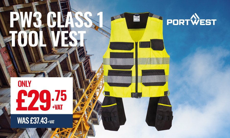 Portwest PW3 Class 1 Tool Vest