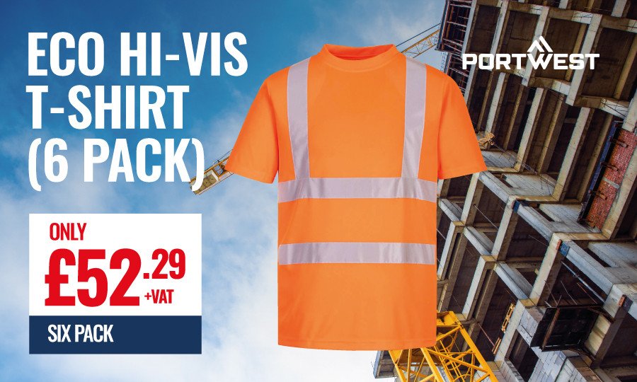 Portwest Eco Hi-Vis T-Shirt (6 pack)