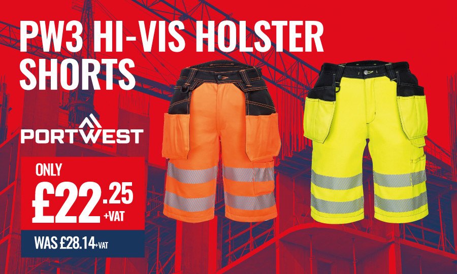 Portwest PW3 Hi-Vis Holster Shorts