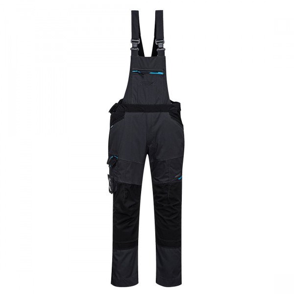 Portwest T704 Bib and Brace - Everday Use - General - Unisex - Grey - Front View