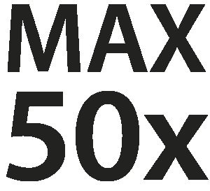 Maximum 50 washes